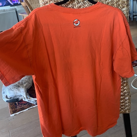 Triumph Metro Racing Orange Men's T-Shirt - Picture 8 of 11